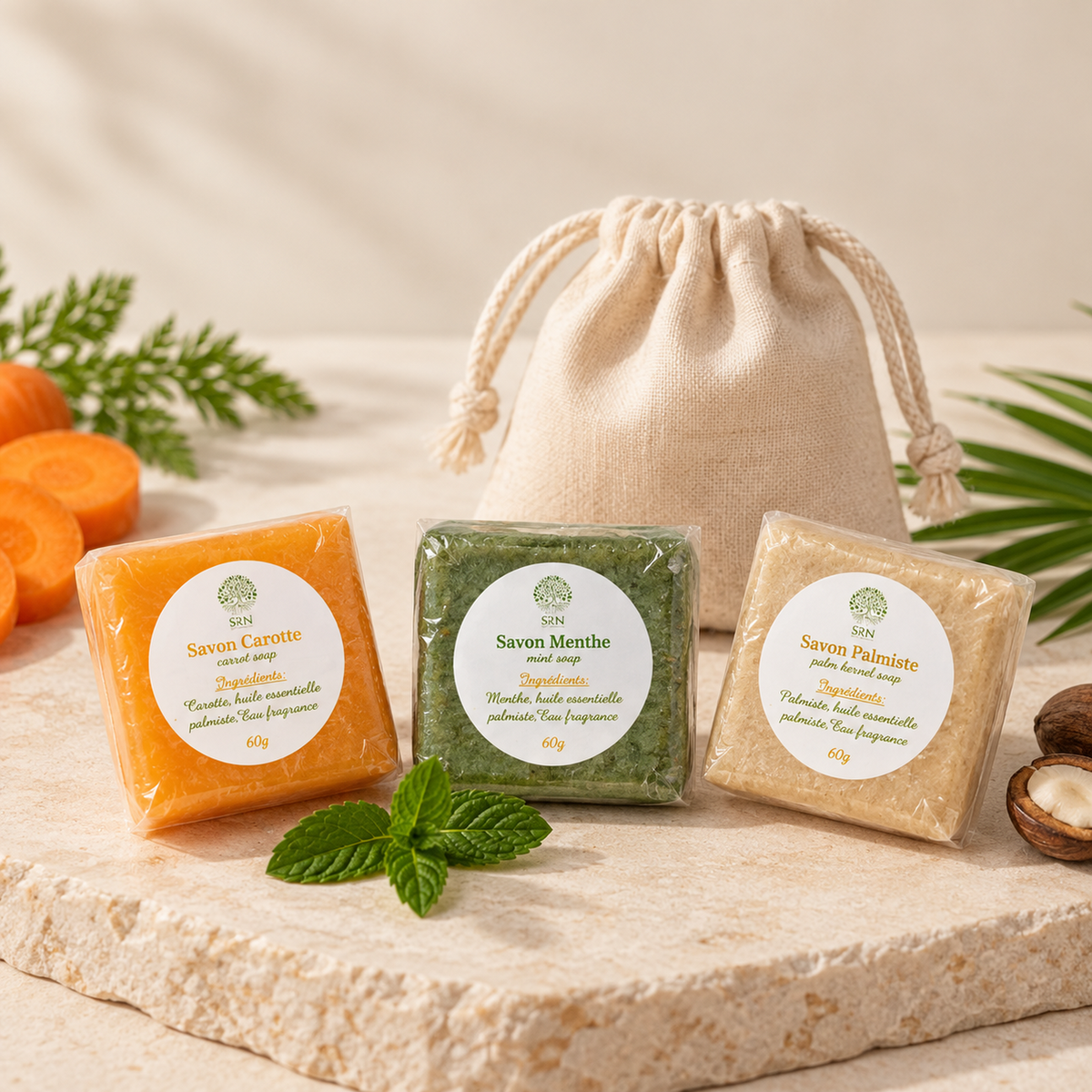 Formats découverte — Savons, SRN Cosmetics