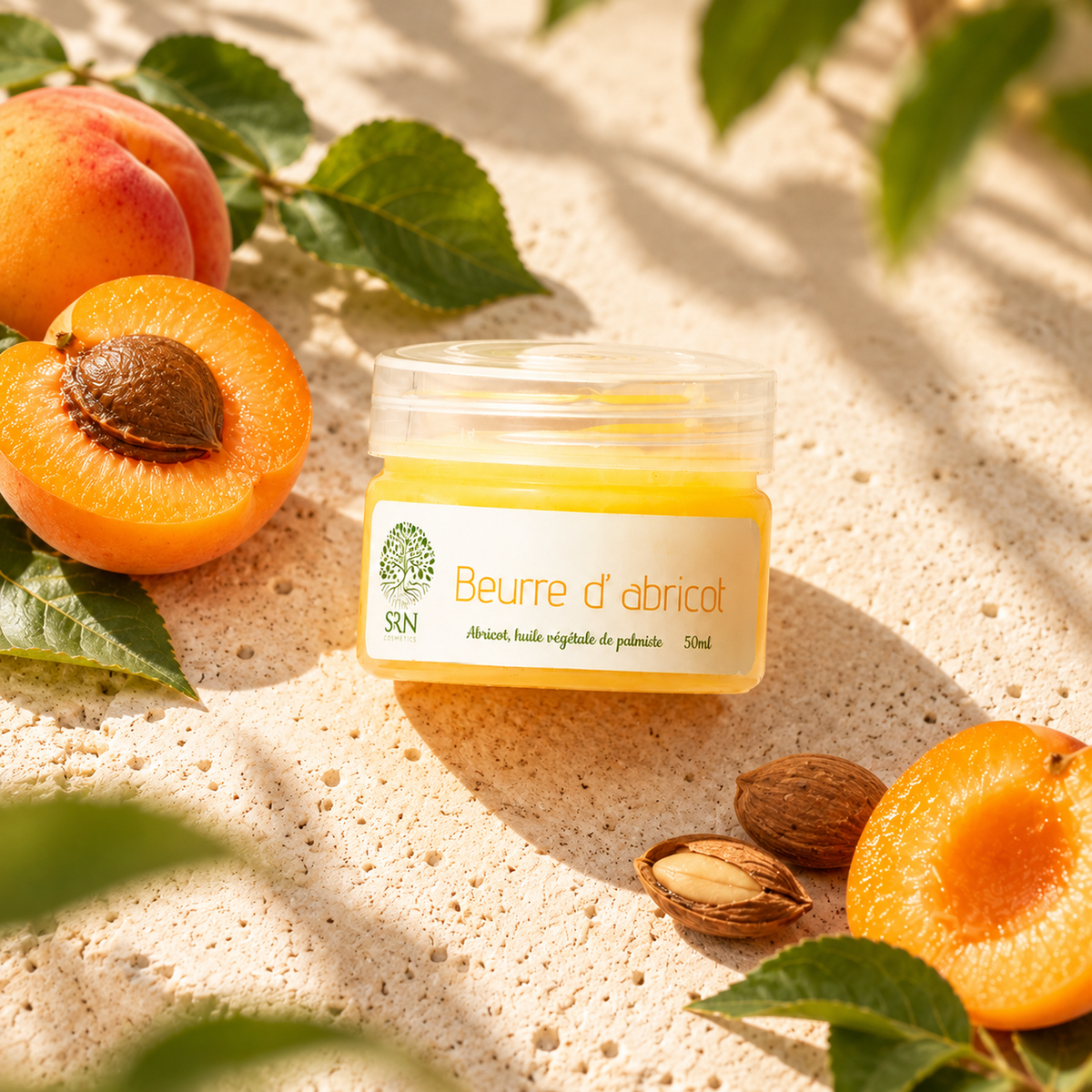 Beurre d’Abricot 50 g SRN Cosmetics – vue éditoriale premium
