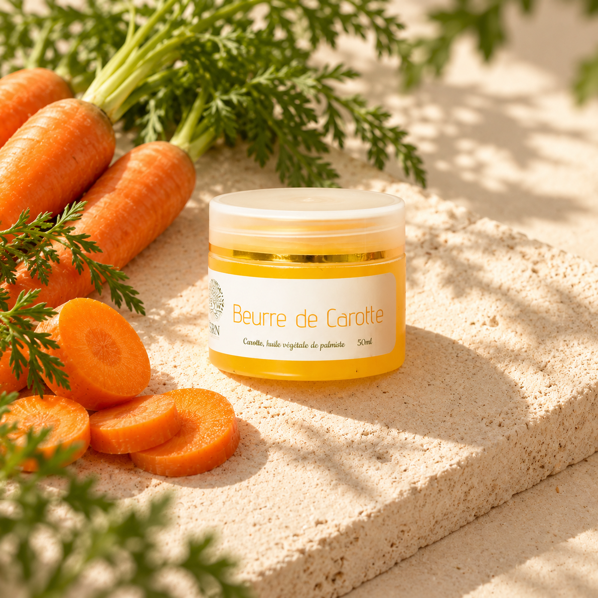 Beurre de Carotte 50 g SRN Cosmetics – vue éditoriale premium