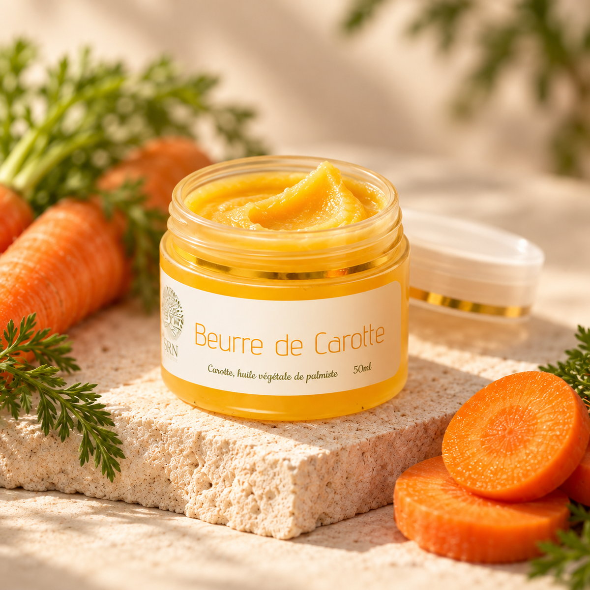 Beurre de Carotte 50 g SRN Cosmetics – vue sensorielle premium