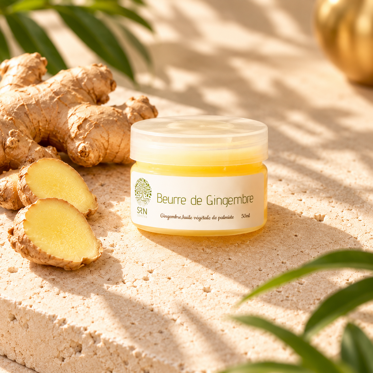 Beurre de Gingembre 50 g SRN Cosmetics – vue éditoriale premium