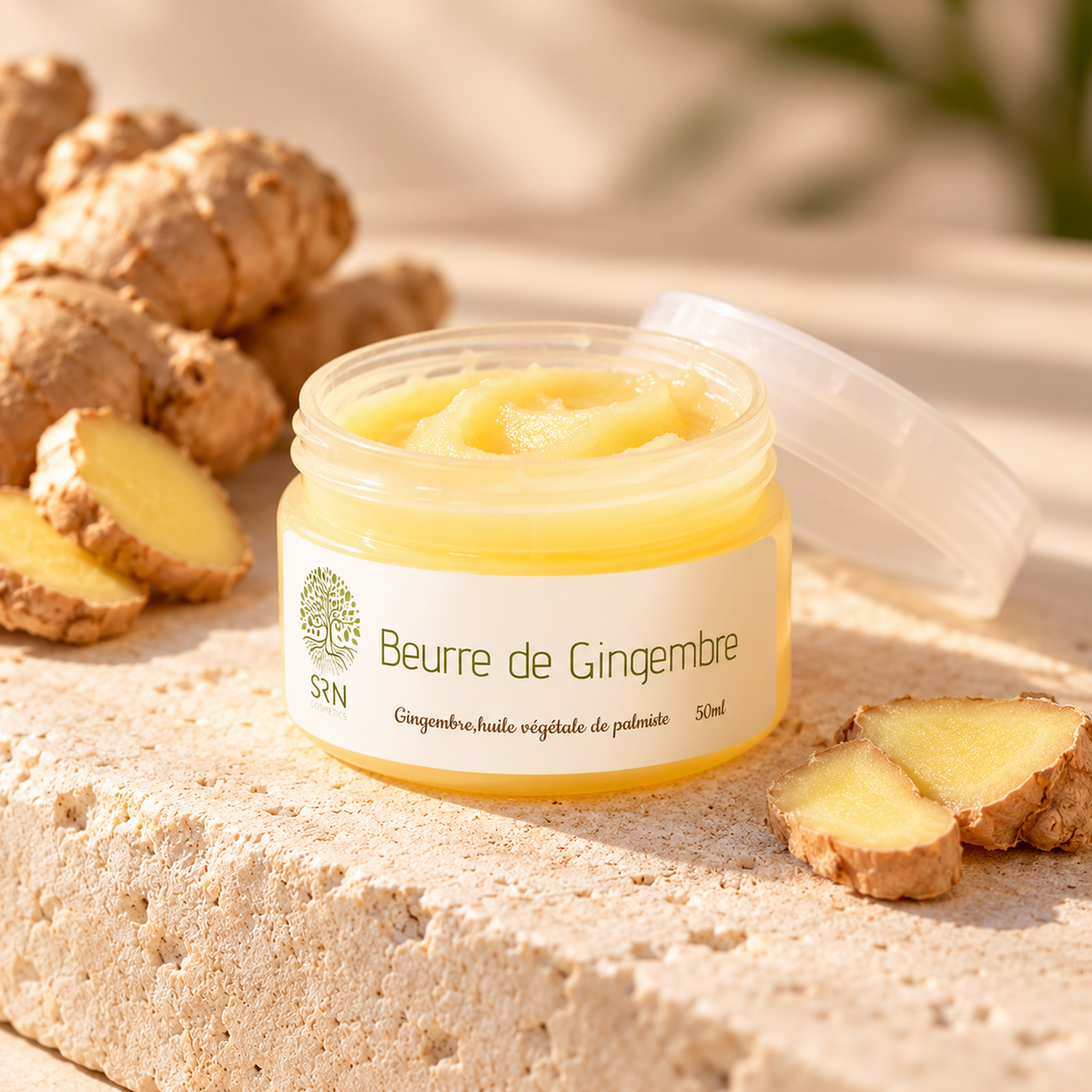 Beurre de Gingembre 50 g SRN Cosmetics – vue sensorielle premium