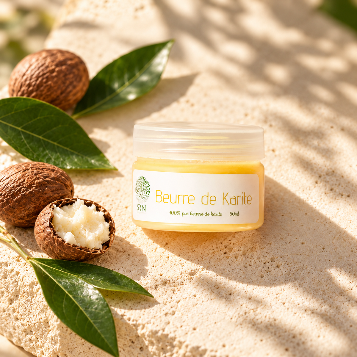 Beurre de Karité 50 g SRN Cosmetics – vue éditoriale premium