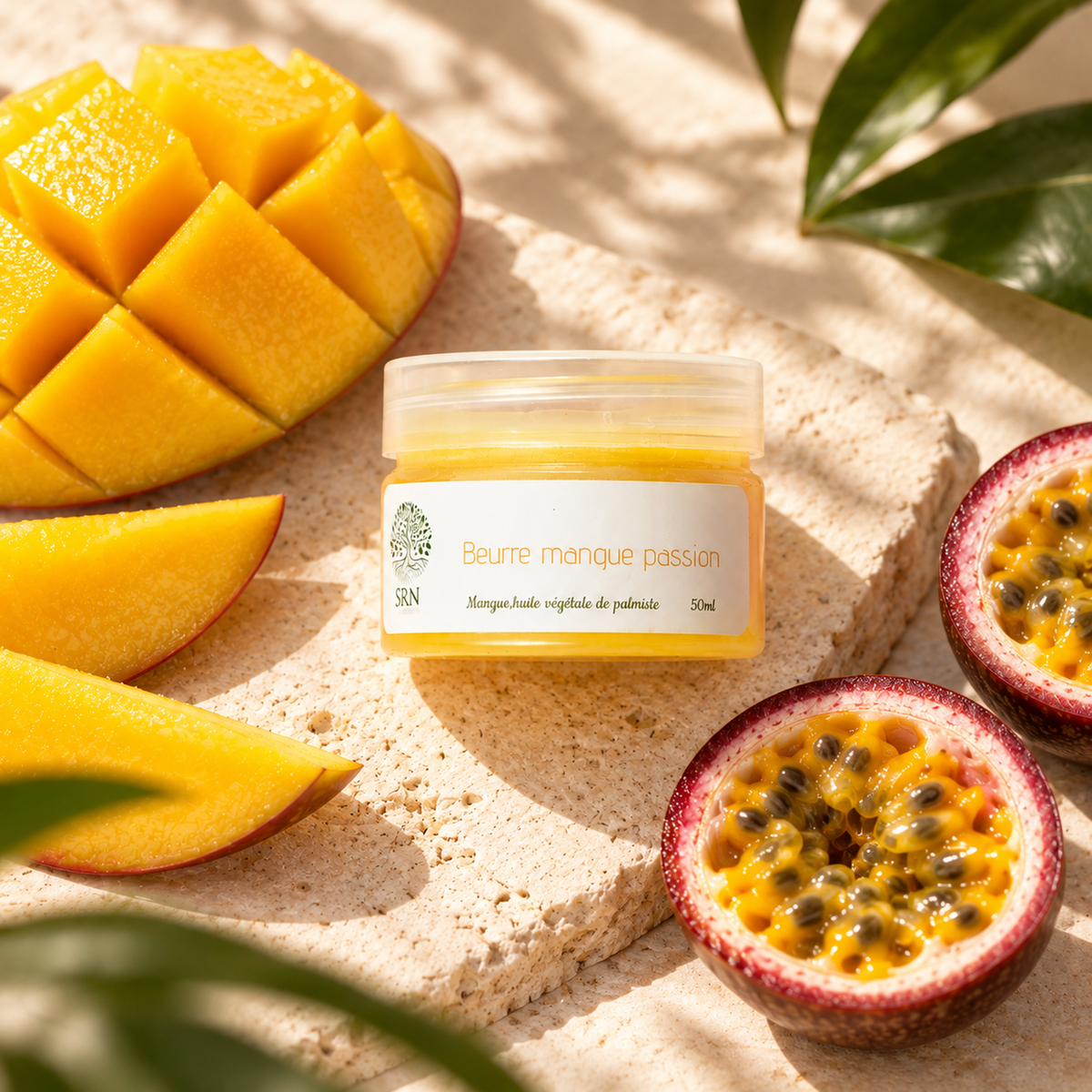 Beurre de Mangue Passion 50 g SRN Cosmetics – vue éditoriale premium