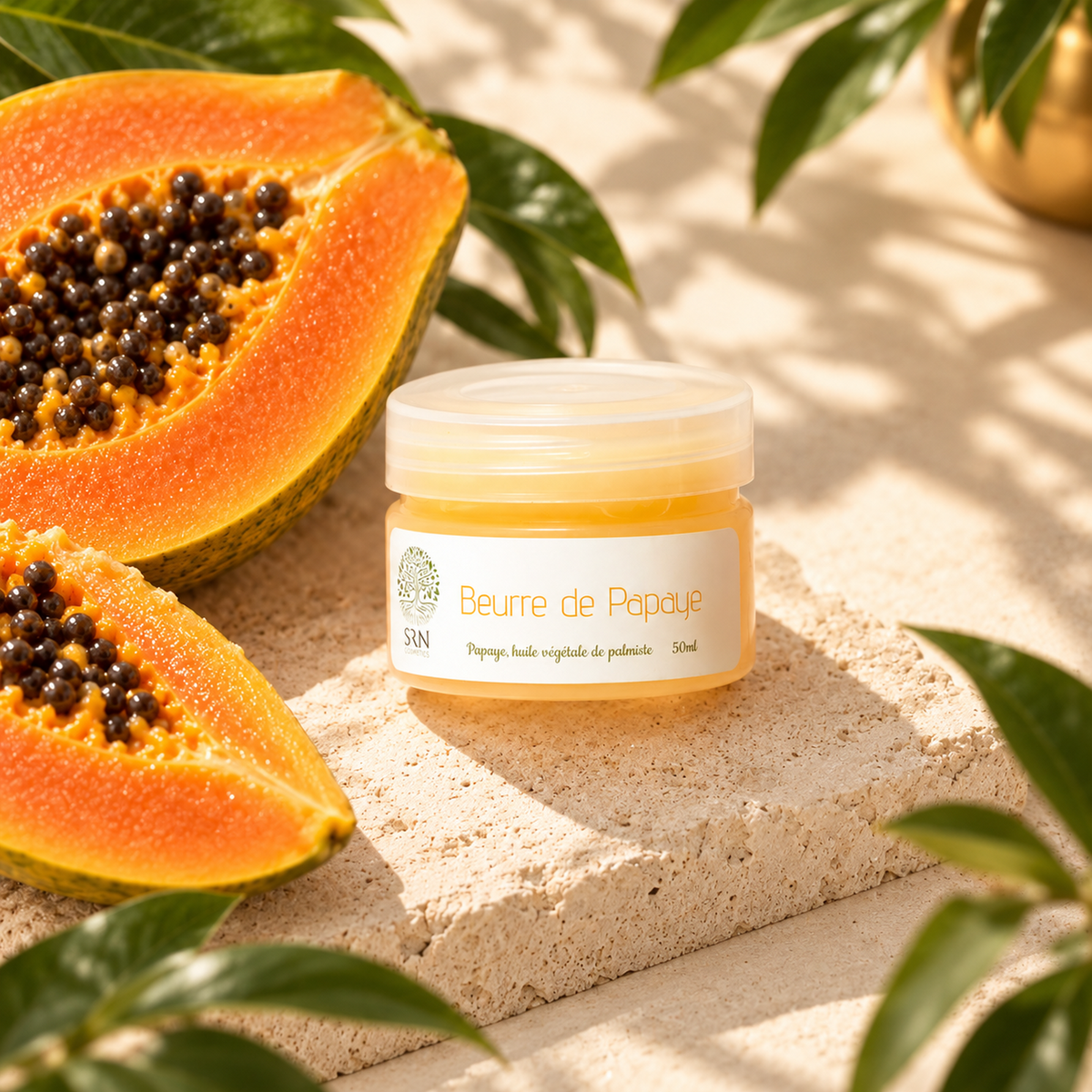 Beurre de Papaye 50 g SRN Cosmetics – vue éditoriale premium