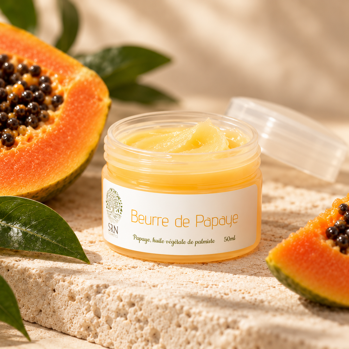 Beurre de Papaye 50 g SRN Cosmetics – vue sensorielle premium