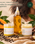 Pack Cheveux Secs Hydratation SRN Cosmetics – Huile de Chébé, Beurre de Papaye 50 g et Beurre de Karité 50 g
