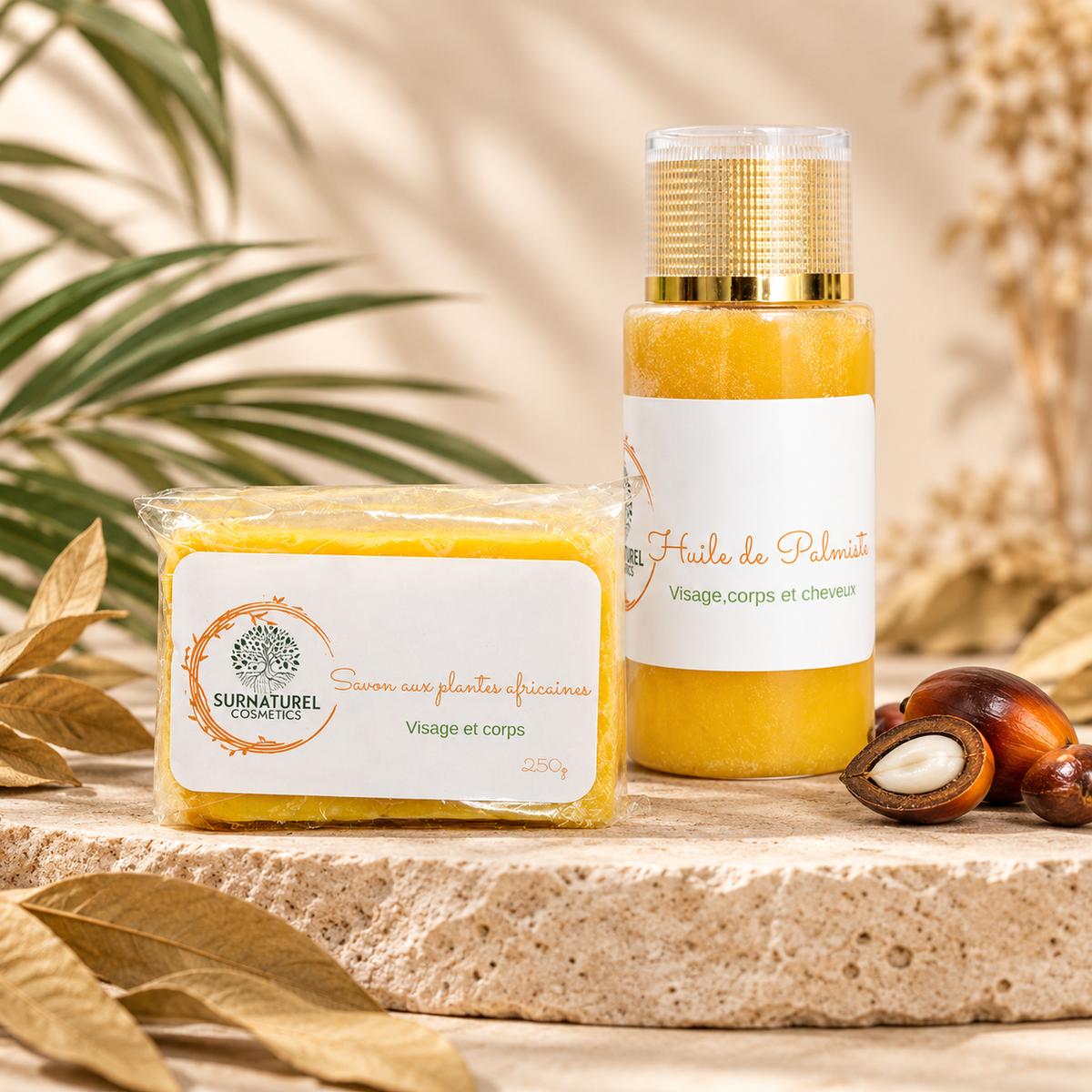 Duo Peau Nette — Savon Plantes Africaines PURETÉ+ et Huile de Palmiste ABSOLU+, SRN Cosmetics