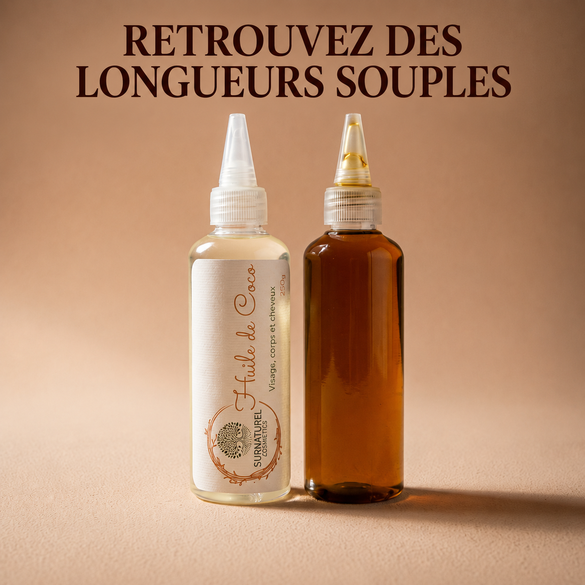 Pack Longueurs et souplesse — Huile de Chébé HAIR+ et Huile de Coco NUTRI+, SRN Cosmetics