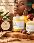 Pack Peau Sèche Découverte SRN Cosmetics – Savon Noir Miel 200 g, Beurre de Mangue Passion 100 g et Beurre de Karité 50 g